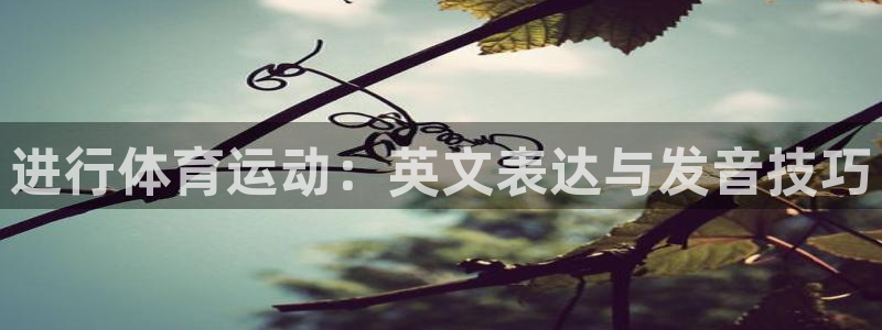 意昂44登录：进行体育运动：英文表达与发音技巧